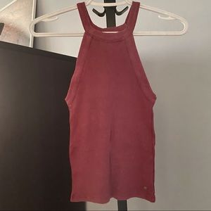 American Eagle Ribbed Halter Top